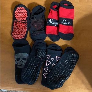 Pure barre holiday theme socks